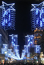 Julbelysning Barcelona